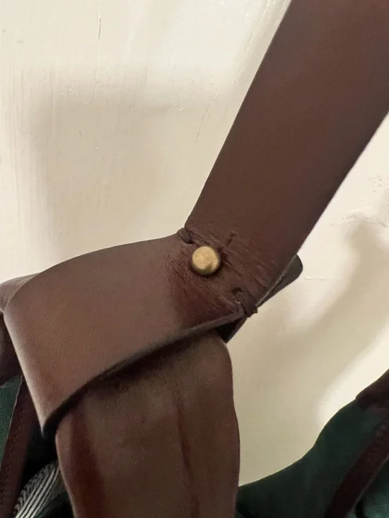 Old Trend New Vintage Leather Rose Valley Hobo Bag Kale - Picture 4 of 7